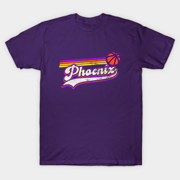 Phoenix Arizona State Vintage - Basketball T-Shirt by ARMU66